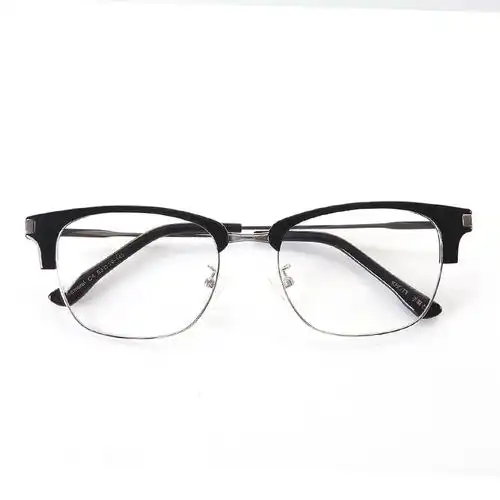 loho阿尔法光学镜架文艺眼镜框半框眼镜架圆脸近视眼镜lh07006