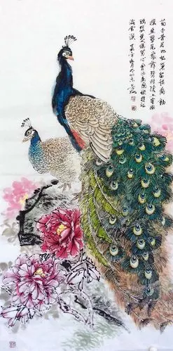 国色天香,孔雀呈祥——当代著名国画大师叶景刚孔雀作品欣赏