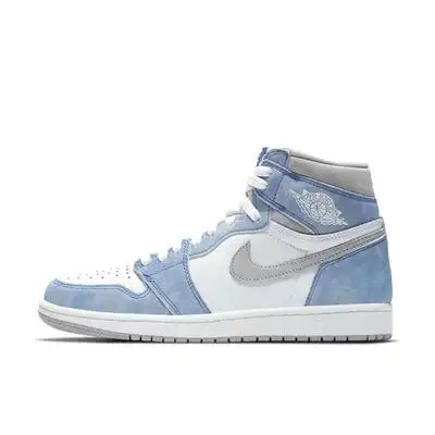 小琦鞋柜airjordan1aj1薄荷糖水洗白蓝雾霾蓝555088402