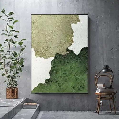 纯手绘抽象油画现代客厅沙发背景墙装饰画大气落地丙烯肌理画挂画