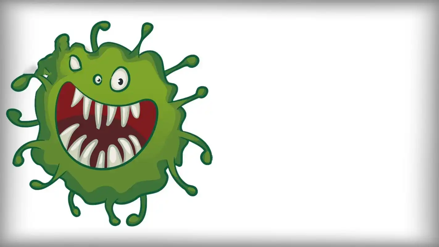 自制ppt背景图‖简约‖病毒 是谁躲过了这轮病毒攻击呢 反正不是我 图