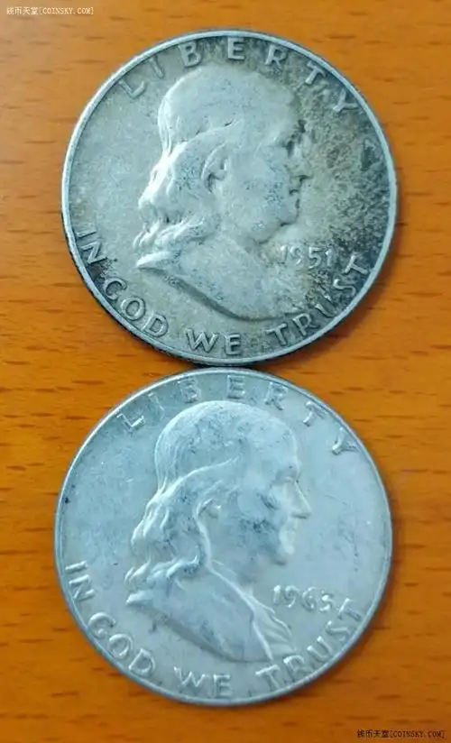 钱币天堂·交易区详情·美国高银1/2美元4枚