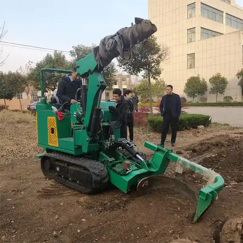 多功能小型挖树机 履带式带土球取根挖树机 柴油液压圆弧刀挖树机