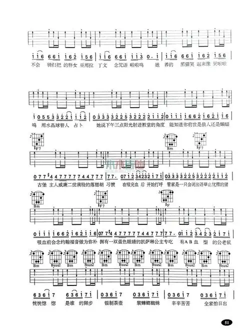 威廉古堡(吉他谱)