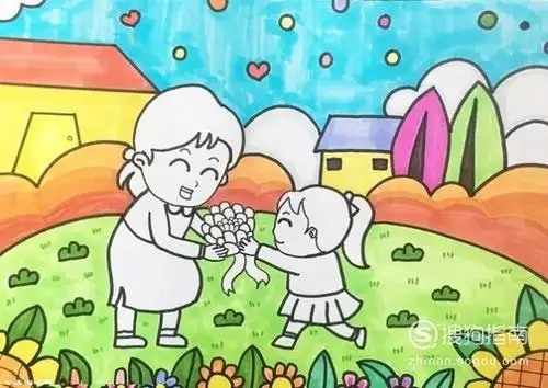 简笔画系列母亲节怎么画简单的画