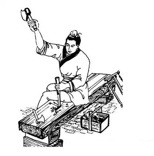 木匠简笔画图片大全