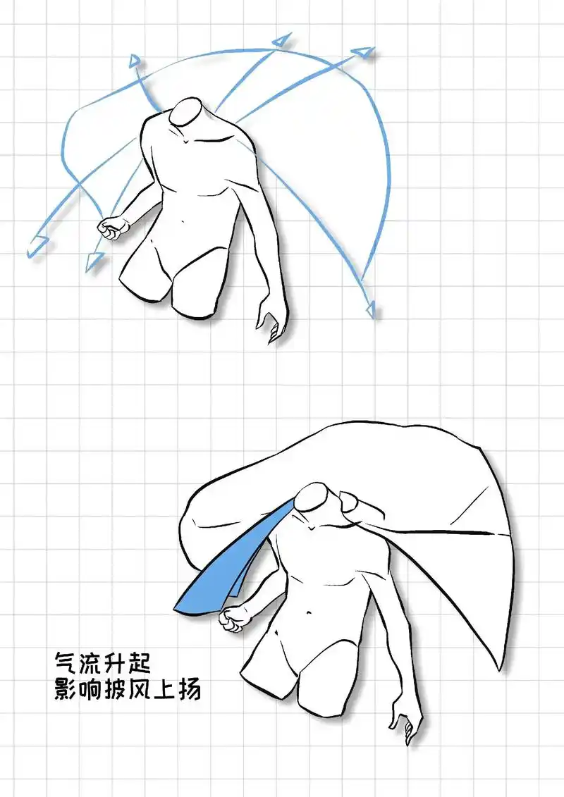 披风在各种状态下不同画法#画画 #procreate绘画 # - 抖音