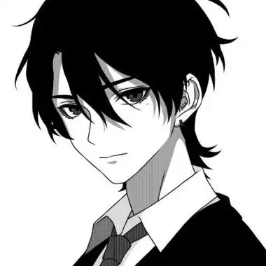 黑白动漫男头男生头像