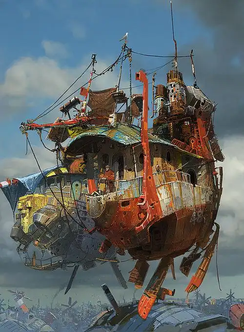 蒸汽朋克机械插画