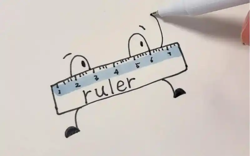 文具篇_02尺子简笔画