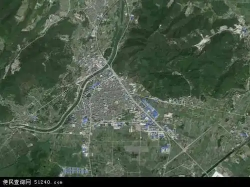 中国浙江省宁波市奉化市尚田镇地图(卫星地图)