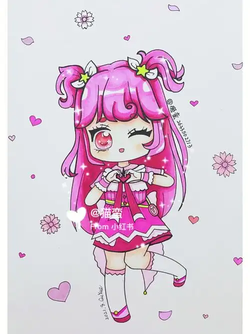 迷你世界70巴啦啦小魔仙凌美雪原创q版动漫