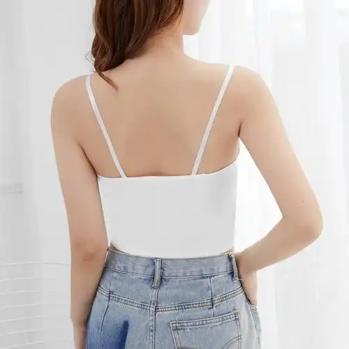 吊带抹胸内衣女无无痕冰丝走光裹胸上衣夏外穿抹胸