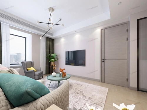 从空间的整体颜色搭配来说,木地板的颜色需要结合墙面的颜色来搭配