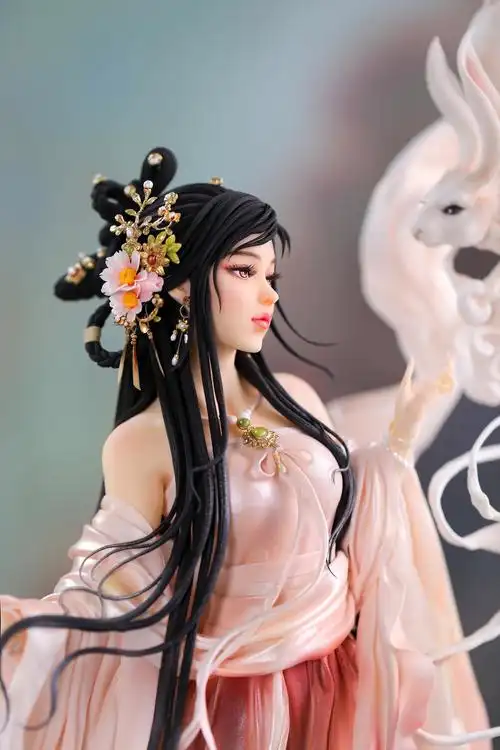 古风翻糖人偶蛋糕《嫦娥&玉兔》,超级惊艳|手工艺|手办/模玩|糖王周毅