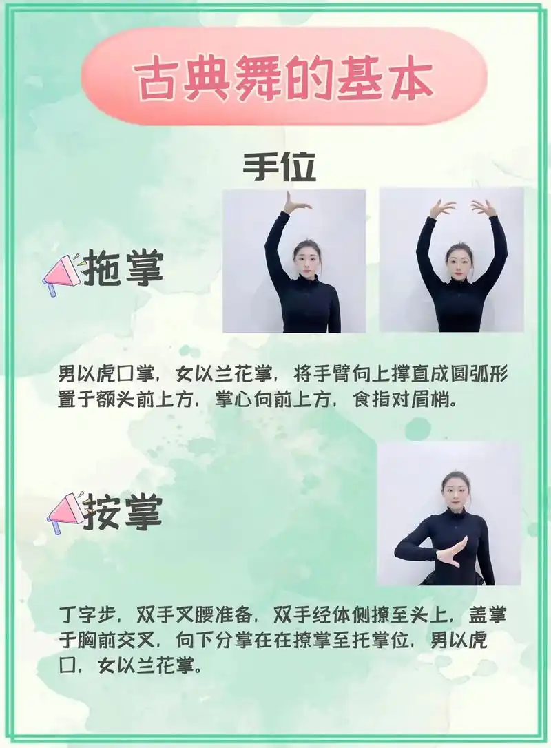 古典舞的基本手位,快点get起来!手位更新,后期还会更新更多 - 抖音
