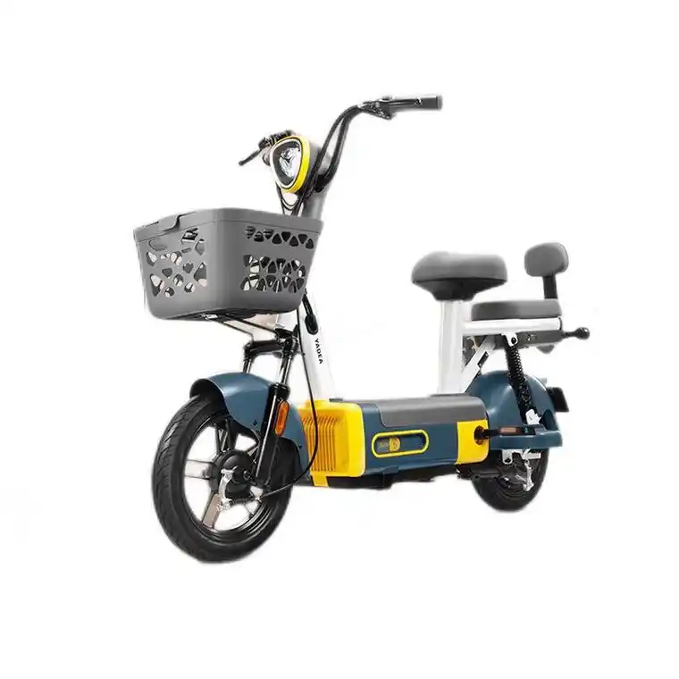 车 莫黛蓝/48v16ah铅酸/ 赠前搁脚视频介绍_雅迪电动车新款贝塔新国标