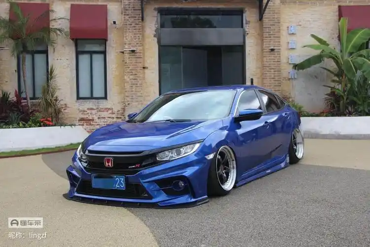 我的低趴思域来刮街啦