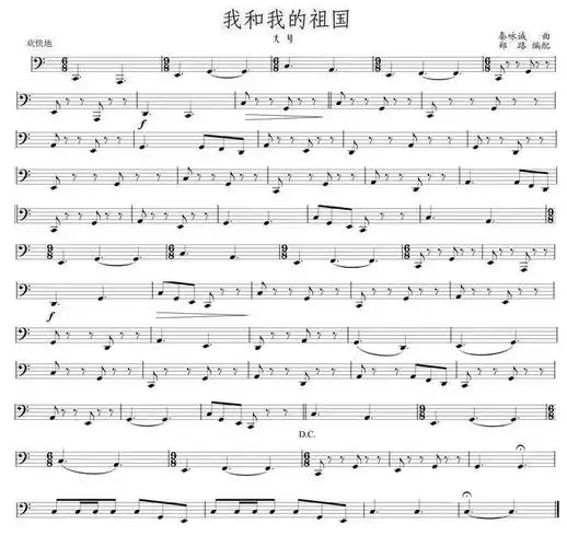 我和我的祖国大号