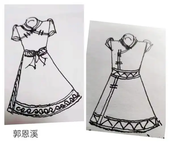 郭恩溪的蒙古族服装设计作品