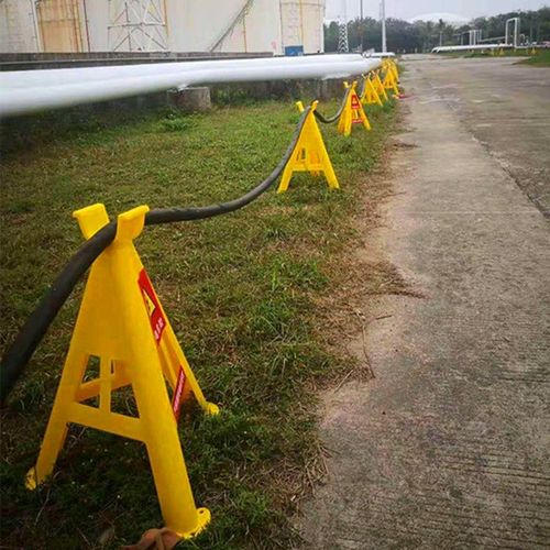 pvc玻璃钢塑料固定电缆支架工地地面电线托架三角架放线架 58cm螺丝款