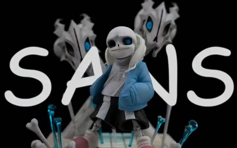 【48秒看完29cm高的sans手办】undertale-sans gk手办雕像 gameplayer