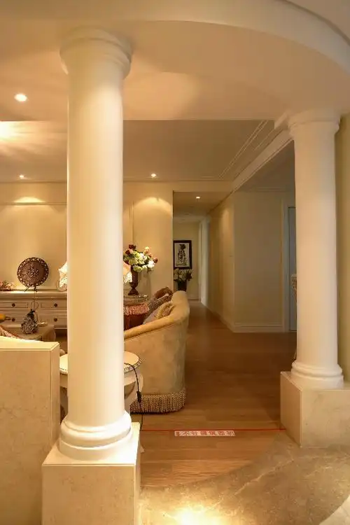 欧式别墅室内罗马柱子图片