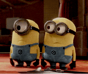 小黄人 敬礼 大眼萌 yes madam