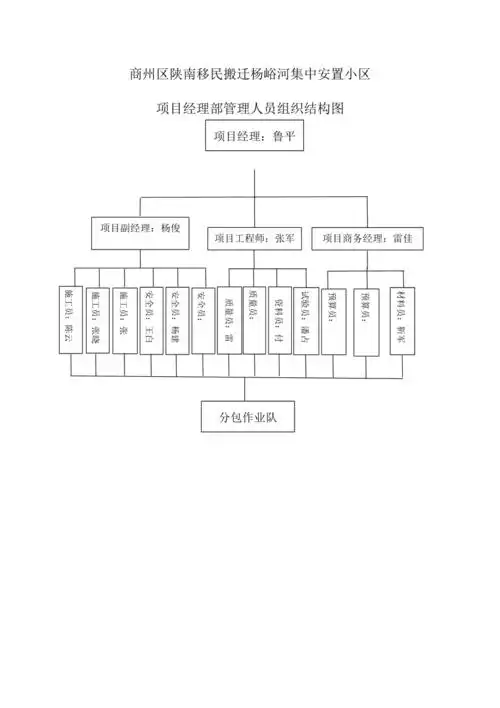 项目组织结构示意图