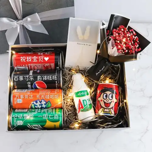 初晨物语diy的优惠券大全—diy创意定制饮料礼盒手工生日礼物可乐刻字