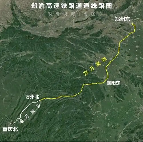 郑渝高铁全线通车还需两年,3d图解原因,反诠释了中国高铁有多牛