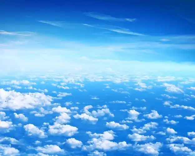 美丽的云,蓝色的天空,洁白的云朵 壁纸