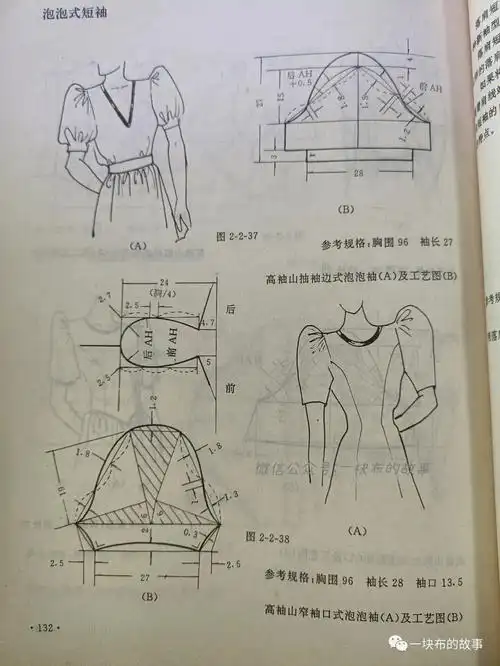 几种泡泡袖做法裁剪图