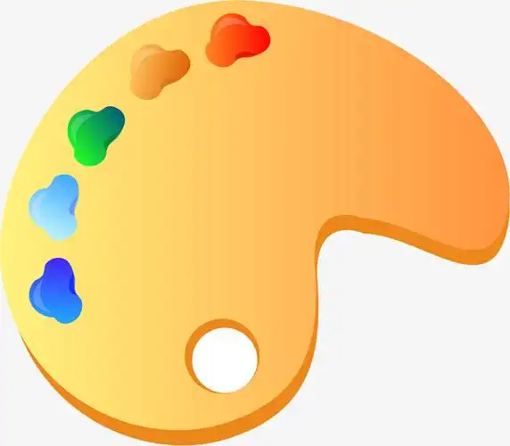 卡通颜料调色盘免抠png装饰