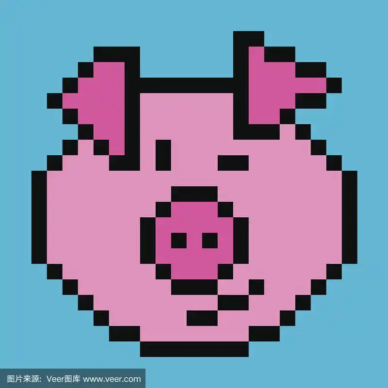 像素化的猪