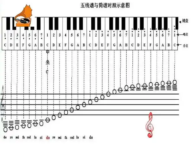学习五线谱 初学者专用 五线谱入门教程 钢琴五线谱入门 五线谱音符