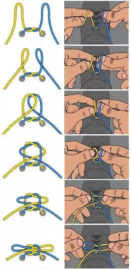 皮鞋鞋带系法详解