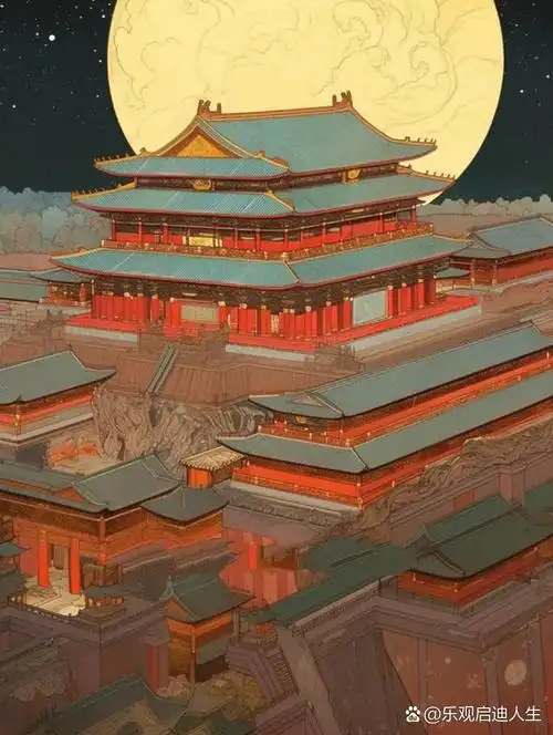 建筑素材故宫紫禁城绘画参考