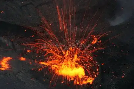 岩浆爆发图片