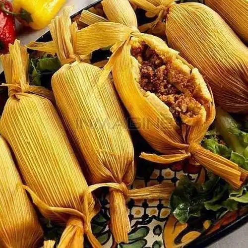 各国路边小吃tamales是美国的街头美食在中部和南部很常见这里面有和