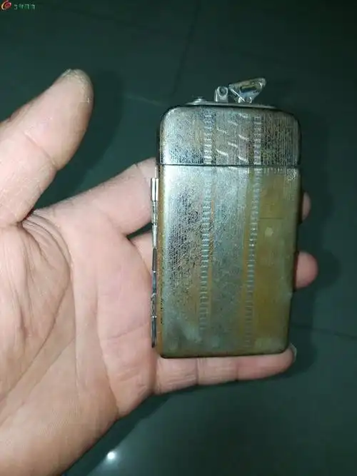民国铜烟盒带火机