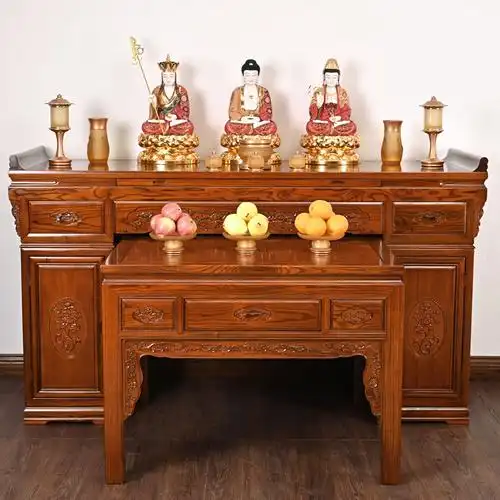 樟木供桌佛台家用实木神台供台香案中式佛龛供桌