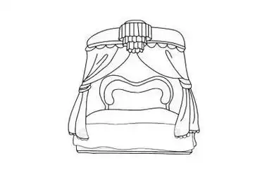 公主床简笔画简单画法步骤教程及图片大全,简笔画图片