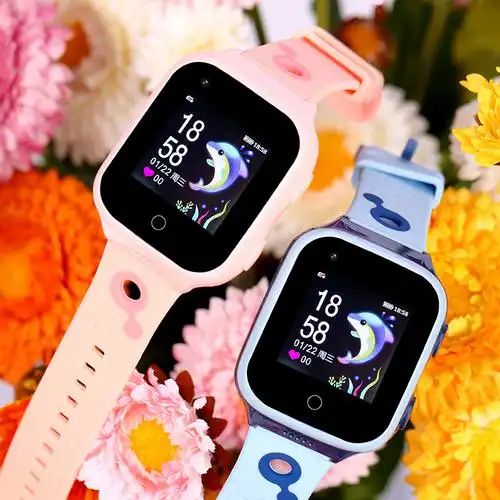 亿能音视频儿童女孩儿女孩男女电池安大1000毫防摔智能儿童手表