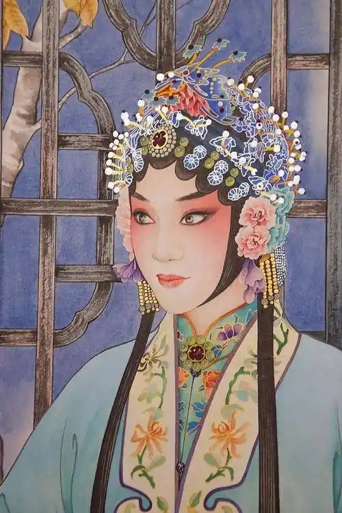 东方之美丁己京剧国粹人物及现代美女工笔画高清欣赏