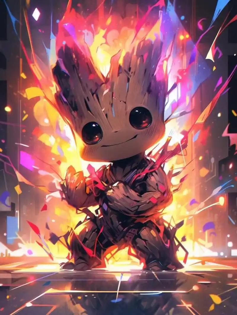 漫威人物大全|格鲁特 第二种风格的格鲁特,有人喜欢吗?