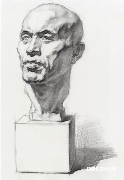 素描石膏像完整解析(内附临摹稿,石膏照片)