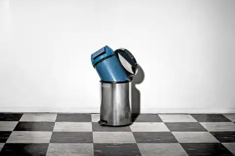 stainless steel litter bins, 2