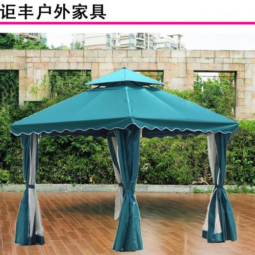 户外遮阳棚庭院四脚罗马蓬露台广告帐篷楼顶室外四角伞院子遮阳篷