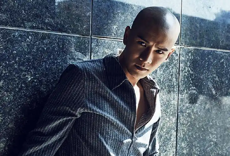 男星光头造型,考验颜值的时候到了,最后一位堪称"光头之神"_发型